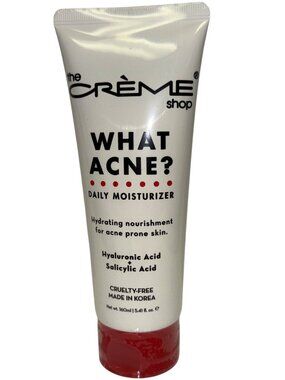 Creme Shop What Acne? Daily Moisturizer 5.41 FL OZ Hyaluronic Acid Salicylic NEW
